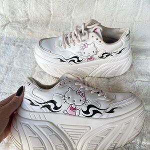 Hello kitty platform sneakers by Bershka